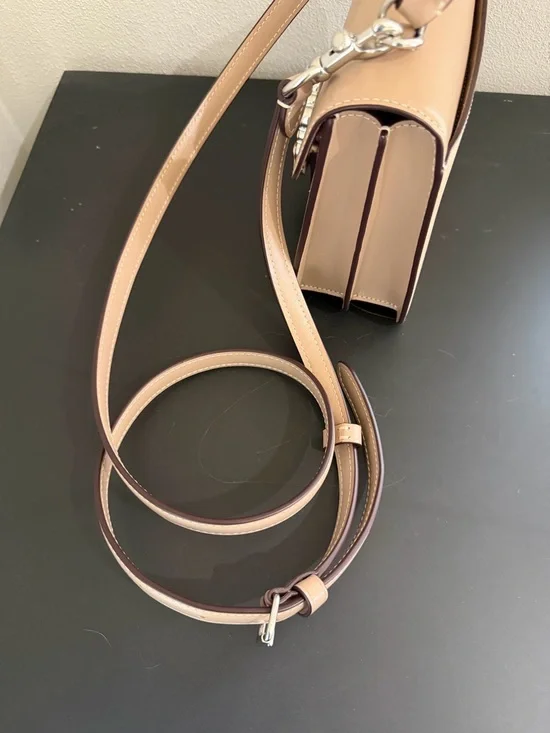 Coach Courtney Top Handle Signature Canvas Bag Satchel with Crystal Buckle - Picture 15 of 16